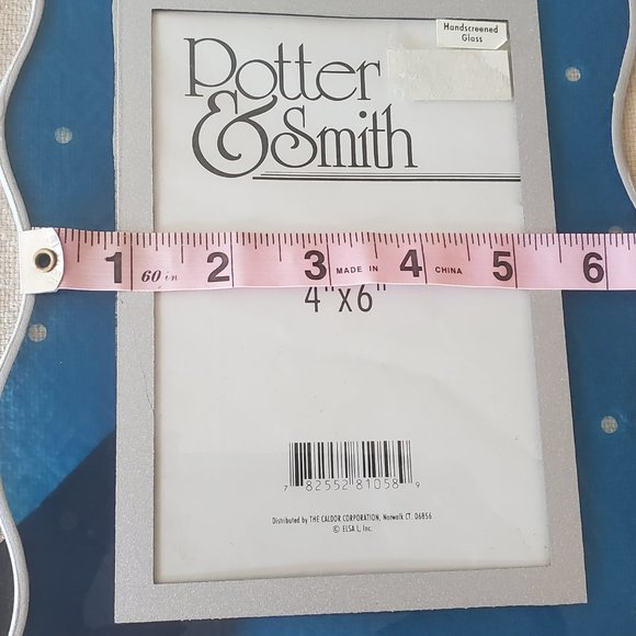 NIB Potter & Smith Handscreened Glass 4"x6" Picture Frame - Picture 8 of 10